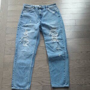 Refuge Light Blue Distressed Mom Jeans - Size 5 BNWOT